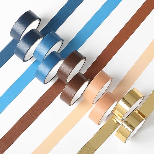 Mr. Pen- Washi Tape Set, 10 Rolls, Terra Nova Palette, Decorative Tape - Image 9