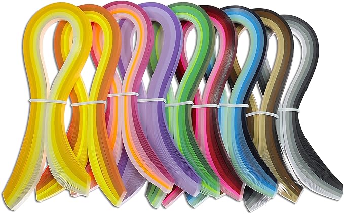 Zorfeter 9 Sets Multi-Color Quilling Paper Strips Kits 900 Strips 42 Colors - Image 7