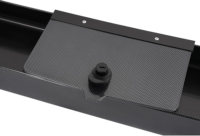 WUTIST Golf Cart Universal Front Dash Storage Tray Compatible Golf Cart Parts Plastic Carbon Fiber Color, Easy Installation