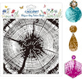 CHGCRAFT Tree Rings Polymer Clay Texture Sheets Tree Pattern Silicone Texture by chgcraft