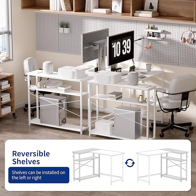 Pamray 43 Inch L Shaped Computer Desk - Image 4