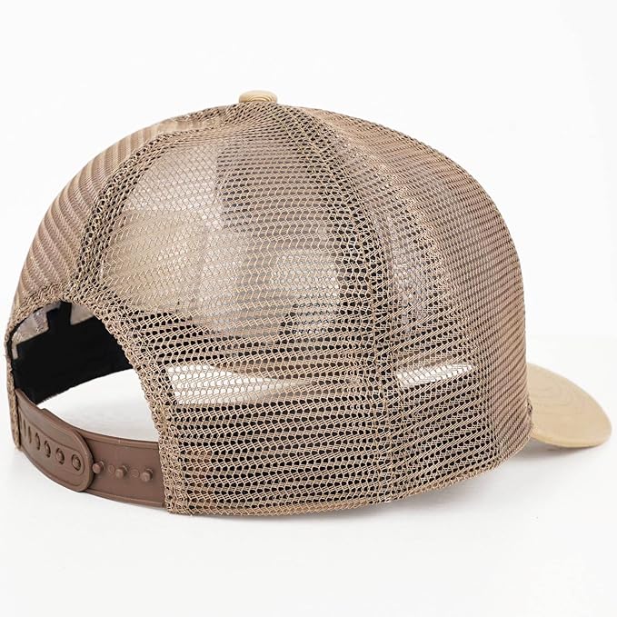 American Flag Trucker Hat - Snapback Hats for Men Women Baseball Cap - Breathable Mesh & Adjustable Fit for Casual Wear