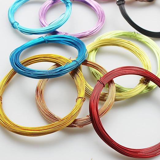 25 Rolls 820 Feet Colored Aluminum Craft Wire 0.8 mm Flexible Metal Artistic - Image 4