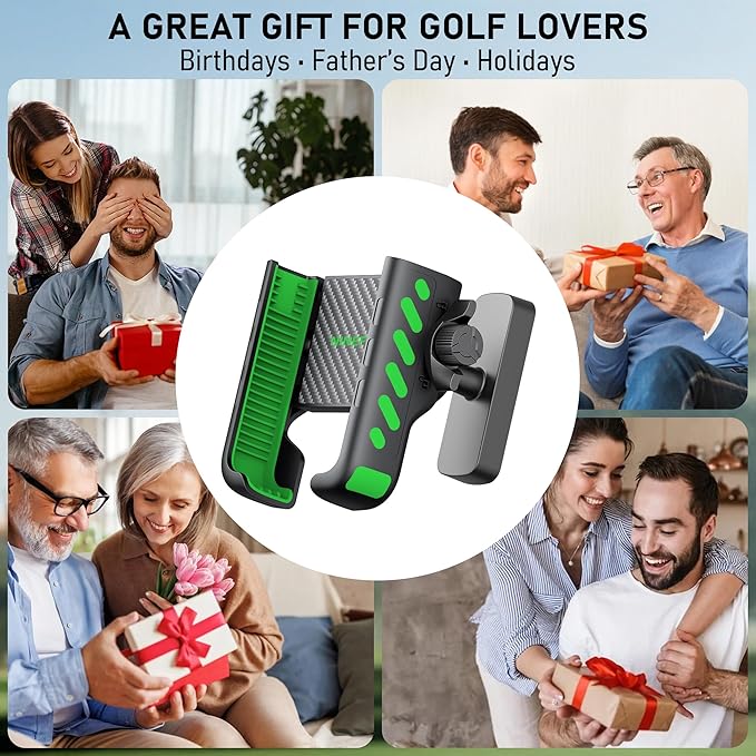 Magnetic Golf Cart Phone Holder 360°, Golf Cart Accessories Gift for Men Women, Fits EZGO Club Car Yamaha, 8X N52 Magnets with Safety Strap, Phone Caddy for iPhone Galaxy Pixel, 2026 Stocking Stuffers