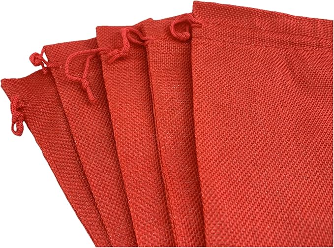 Palmhomee Pack of 12 Burlap Gift Bags - Image 2
