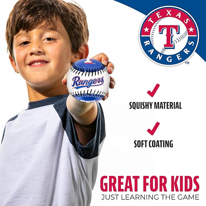 Franklin Sports MLB Team Soft Baseballs - Team Logo - Fan Shop Toy Baseball for Kids - Decoration for Desks and Office