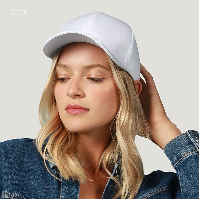 2-Pack Classic Structured Baseball Cap Adjustable Snapback Multipack Ball Caps for Custom Embroidery Running Workouts Outdoor