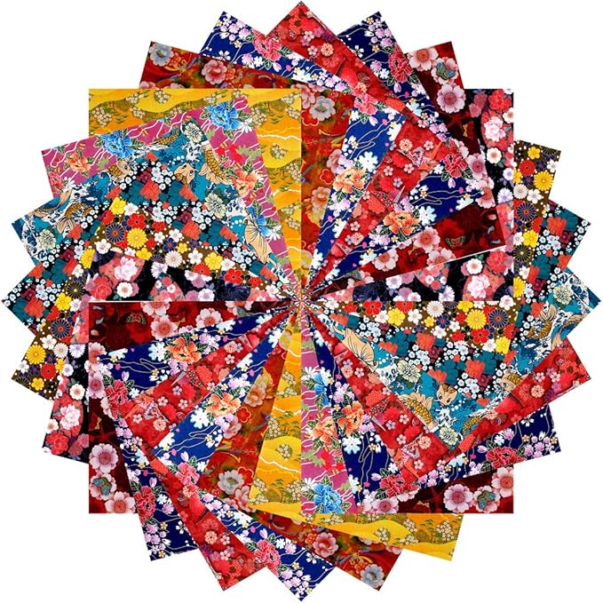 Japanese Washi Origami Paper 500 Sheets, 10 Vivid Colors, Colors Make Colorful - Image 5