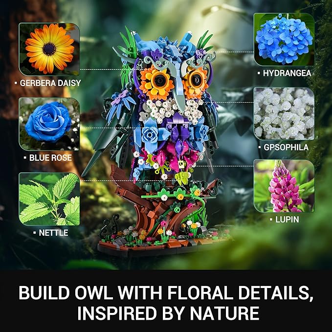 Sillbird Flower Owl Building Sets - Image 3