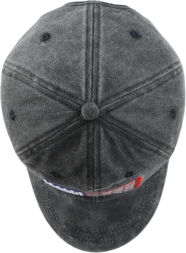 American Golf USA Flag Hat for Men Women, Vintage Adjustable Cotton Golfing Baseball Cap