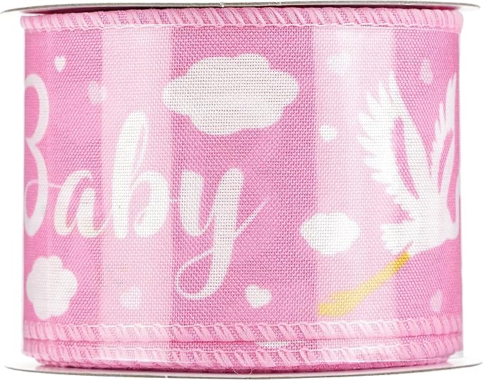MEEDEE Pink Baby Ribbon for Baby Shower - Image 9