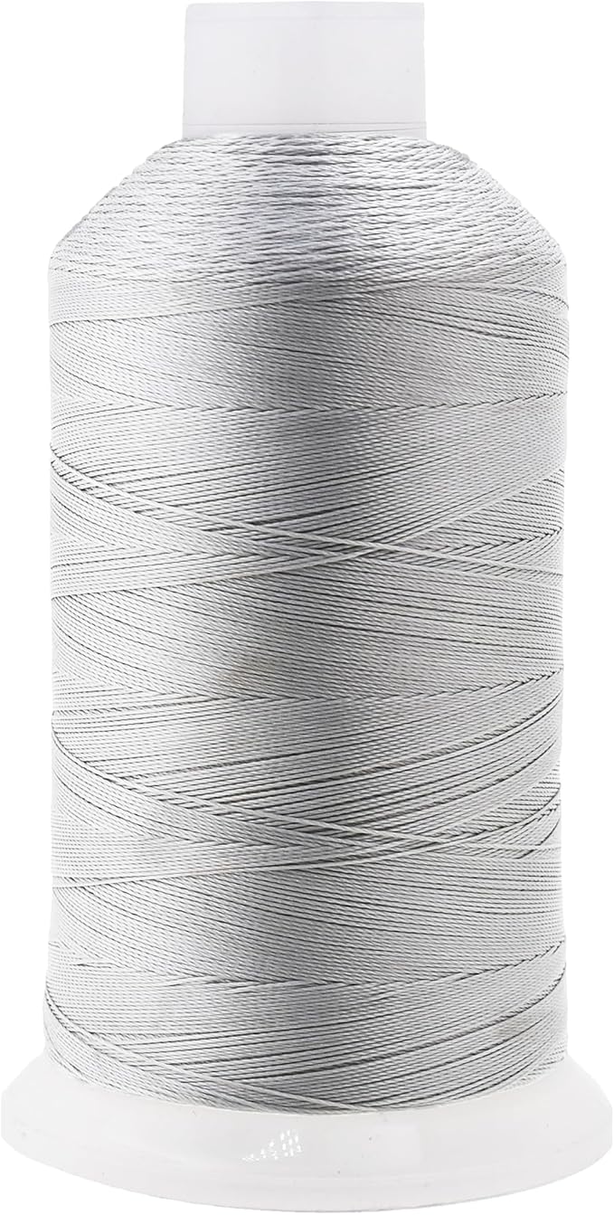 Mandala Crafts Silver Heavy Duty Thread -1500 Yds Tex 90 Thread by MandalaCrafts