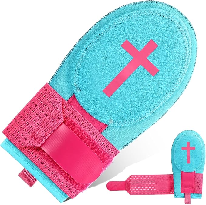 Geyoga Christian Sliding Mitt Cross Baseball Softball Religious Glove Sliding Mitt Baseball Guard Accessories and Protective Gear Left/Right Hands - Hand and Wrist Protection