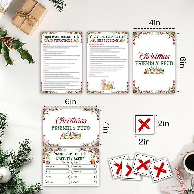 Christmas Friendly Feud Game, Funny Christmas Party Games, Friendly Feud Trivia - Image 2