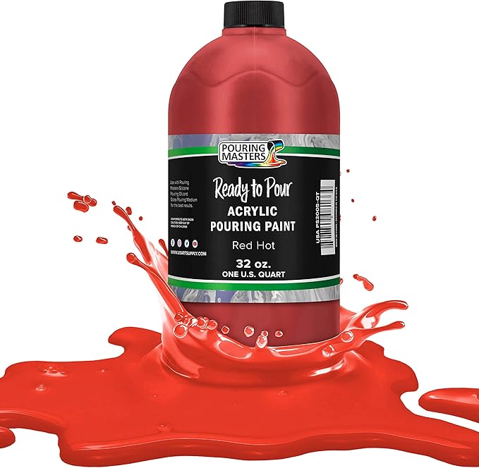POURING MASTERS Hot Tamale Red Acrylic Ready to Pour Pouring Paint by Pouring+Masters