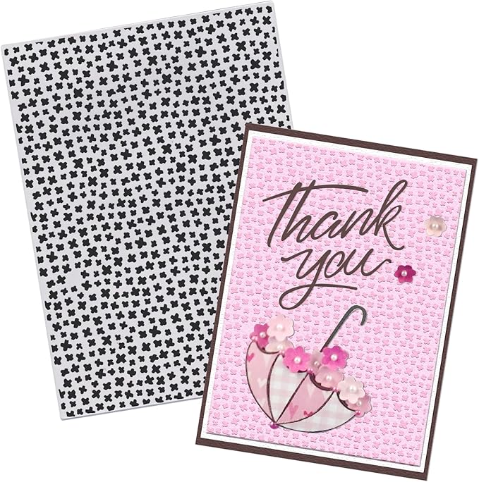 Threetols 3-D Textured Impressions Embossing Folder, Dot Background Embossing by Threetols