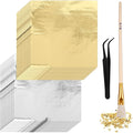 100 Pcs 5.5" X 5.5" Gold Leaf Sheets by Unknown