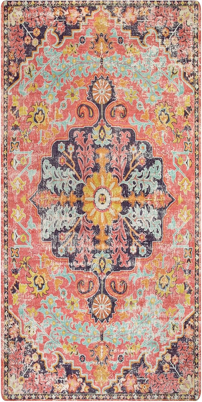 Lahome Bohemian Floral Medallion Runner Rug - Image 10