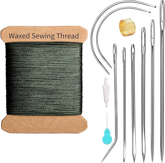 Repair Sewing Kit, Upholstery Needle and Thread Kit by KAQRHFT