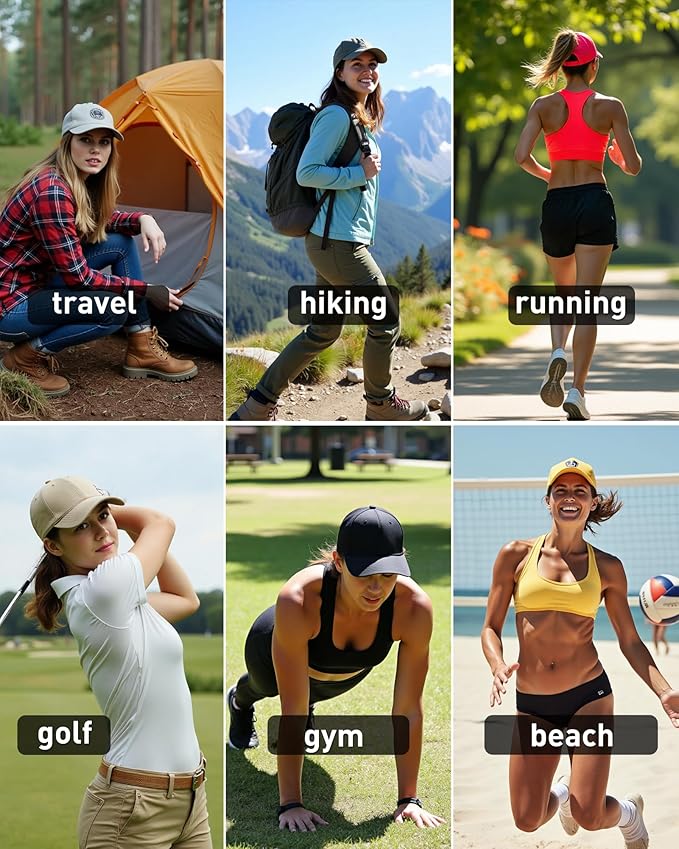 TOP-EX Cooling UV 50 High Ponytail Baseball Cap for Women - Most Women Start with S/M - Breathable for Running Golf Sports