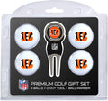 Team Golf NFL Regulation Size Golf Balls (4 Count) & Divot Tool with Removable Double-Sided Magnetic Marker