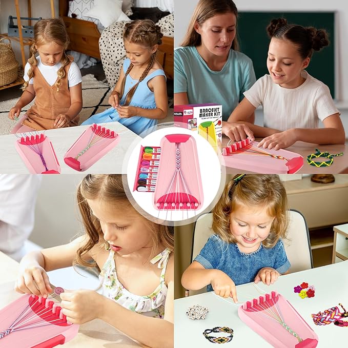 Friendship Bracelet Making Kit for Girls, Arts and Crafts Bracelets String - Image 6