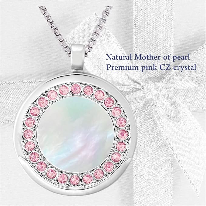 Golf Ball Marker Necklace, Pearl Crystal Ball Marker, Golf Accessories, Golf Gifts, Golf Ball Markers for Women