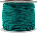Mandala Crafts 0.5mm 109 Yards Teal Cotton Waxed Cord by MandalaCrafts