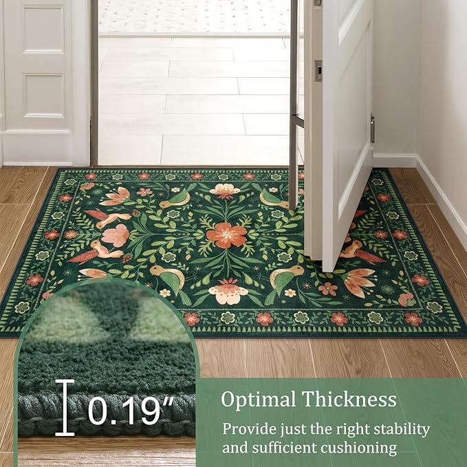 Morebes Green Boho 8x10 Area Rugs - Image 6