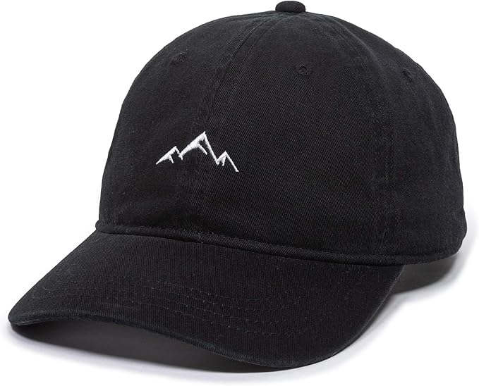 Outdoor Cap -Adult Mountain Dad Hat-Unstructured Soft Cotton