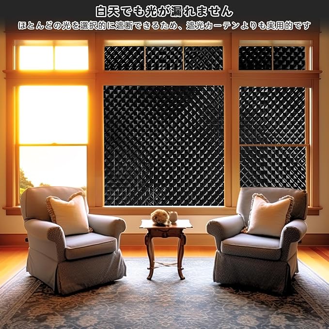 Qualsen Blackout Window Film,    100% Light Sun - Image 5