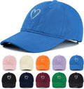 Zando 2026 Trendy Heart Baseball Caps for Women Men Girls Dad Adjustable Cute Cotton Trucker Hat for Casual Travel Sports