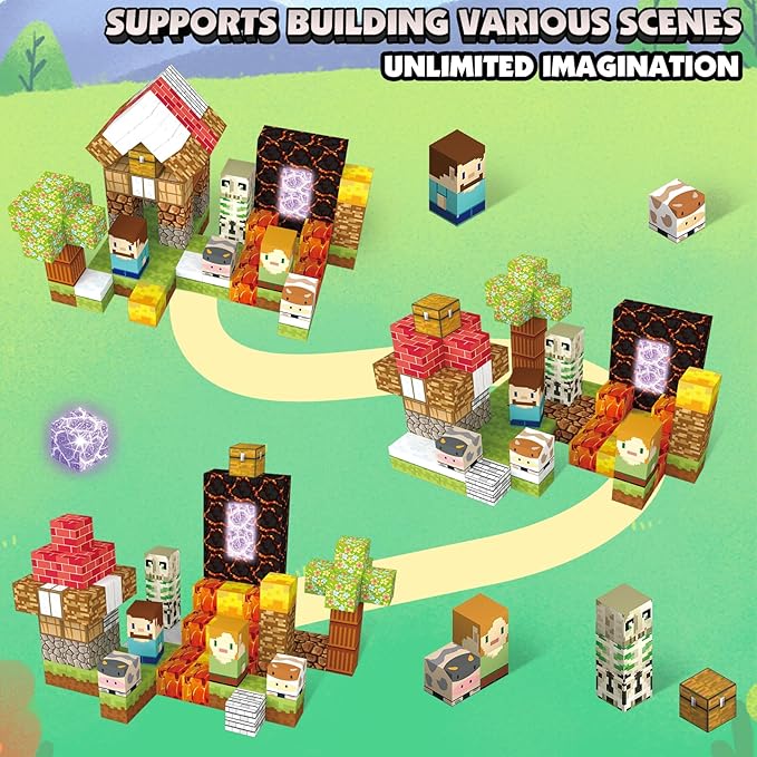 Magnetic Blocks Building Toys Set, Magnetic Building Blocks Kit Magnet Cubes - Image 6