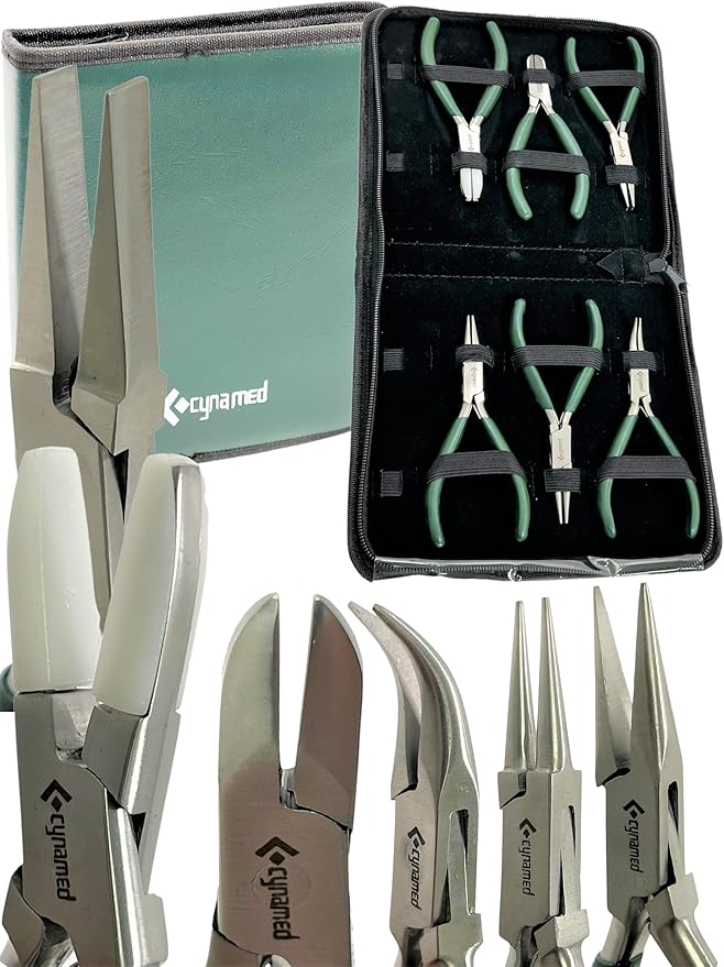 Premium 7-Pcs Jewelers Pliers Set Jewelry Tools Kit -Jewelry Making Pliers Tools by artlab