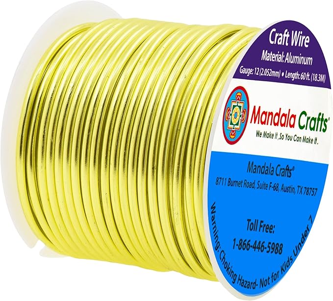 Mandala Crafts 12 Gauge Anodized Aluminum Craft Wire - Image 2