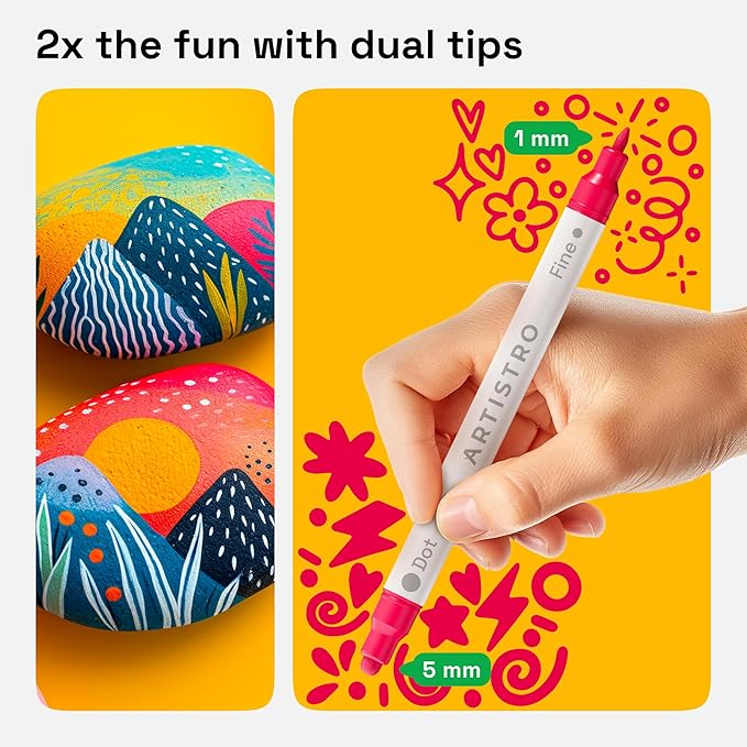 ARTISTRO Vibrant Acrylic Paint Markers - Image 2