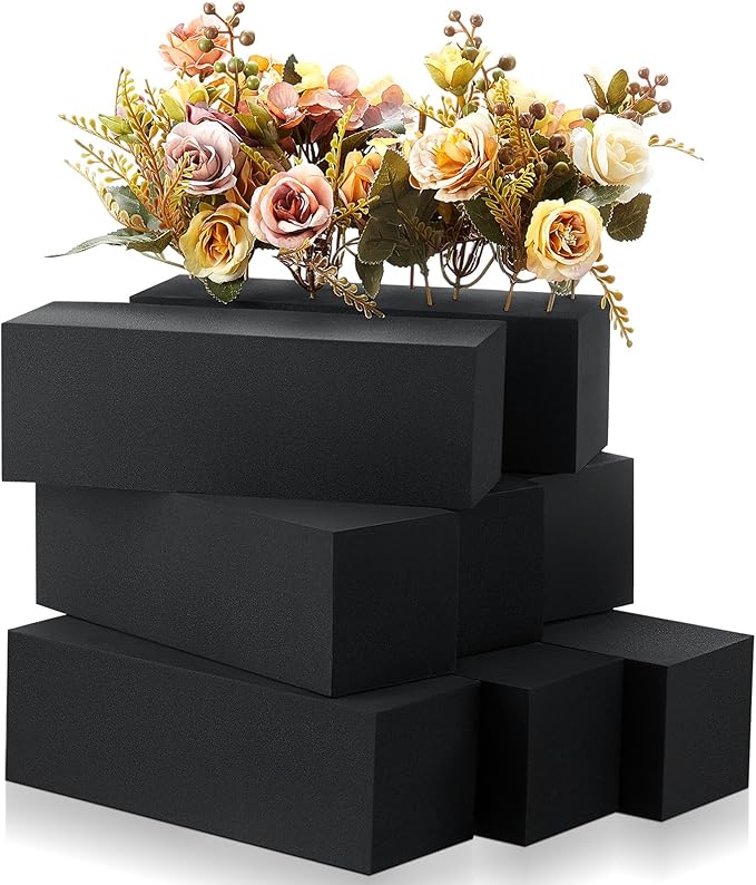 Lallisa 4 Pcs Reusable Floral Foam Blocks Water Weather Resistant Dry Floral by Lallisa