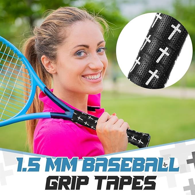 Pushglossy Christian Baseball Bat Grip Tapes 1.5mm Faith Cross Bat Grip Tape, Precut Full Adhesive Baseball Wrist Tape Scripture Design Non-Slip Religious Baseballs Grips Tapes