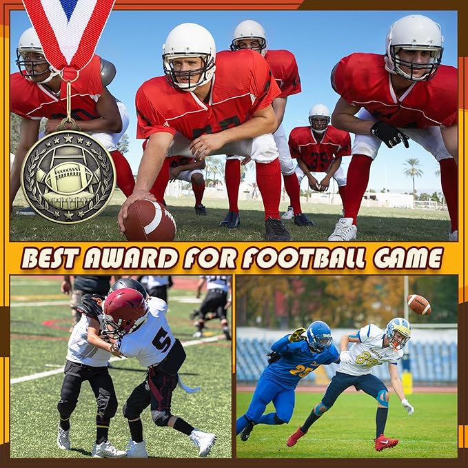Misdary 12 Pack Medals with Neck Ribbons Team Participation Trophies for Kids Sports Awards Party Favors for Sports Competitions Celebration Gift