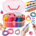 FUNiOi Kids Art and Craft Kit, Rubber Band Bracelet Make Toy, Cat Weaving Comb by FUNiOi