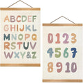 ZTGDA Alphabet Numbers Poster Set of 2, Alphabet Numbers Wall Art Poster by Unknown
