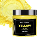 Yellow Mica Powder Pigment Big Bottle Pigment Powder Multipurpose DIY Arts and by BIJIZME