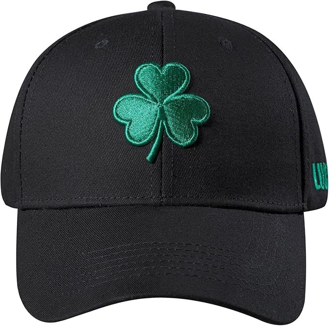 St Patricks Day Hat, Shamrock Baseball Cap for Men & Women, Lucky Hat, Adjustable Fit, Irish Clover Accessories