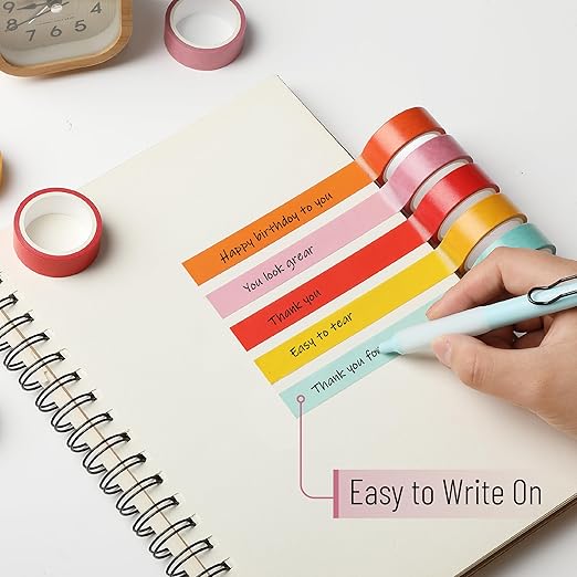 Mr. Pen- Washi Tape Set, 10 Rolls, Summer Design, Decorative Tape, Washi Tapes - Image 3