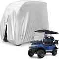 KISEER 4 Passenger 420D Waterproof Golf Cart Cover fits EZ GO Club Car Yamaha, Sunproof Dustproof
