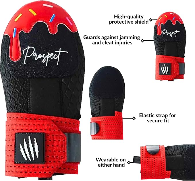 Baseball Sliding Mitt - Youth and Adult Sizes - Drippy Accessory Gingerbread Man, Ice Cream, Miami Color, Left & Right Hands, Hand and Wrist Protection