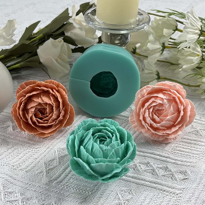 3D Flower Silicone Mold for Decorating Resin Flower Crafts, Peony Molds Mould - Image 5