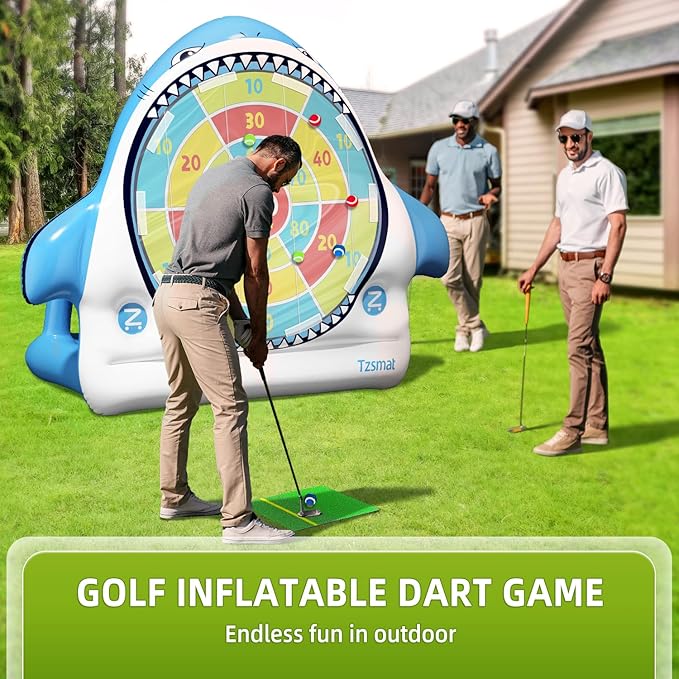 Inflatable Golf Game Set, Outdoor & Beach Golf, Party Darts and Indoor Darts - Image 2