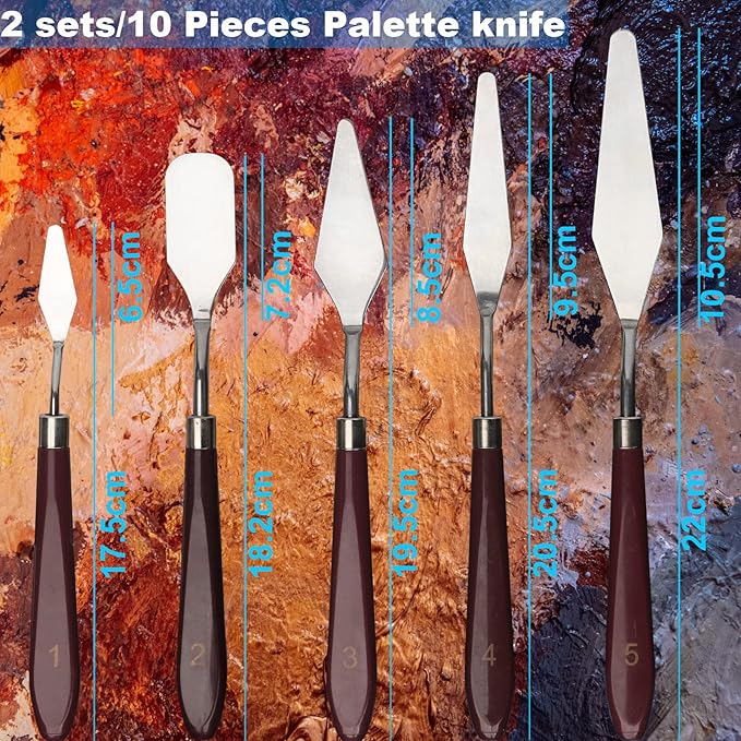 5 Piece Palette knifes Painting Knife Set - Image 2