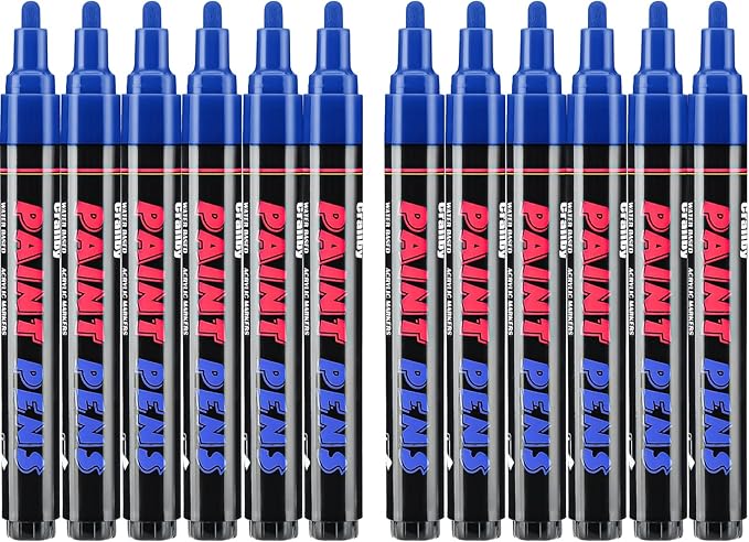 Blue Paint Pens Paint Markers by Craiiby